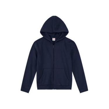 Imagem de Jaqueta infantil menino em moletom Brandili, 3, Azul