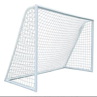 Imagem de Rede para Gol Par Rede Gol Futebol de Salão Fio 4MM Proteção U.V. Branco Convenienza