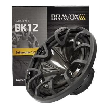 Imagem de Subwoofer 12  Bravox BK12-D2 - 350 Watts RMS Bobina Dupla - 2 + 2 Ohms