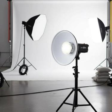 Imagem de Refletor Beauty Dish Tecido Difusor colmeia 550mm Bowens - Andoer