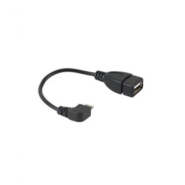 Imagem de Cabo OTG C-076 Micro USB X USB 2.0 15CM para Dados e Carregamento Preto Evus