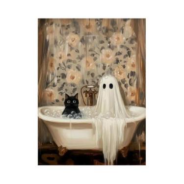 Imagem de Pôster De Arte Em Tela Para Decoração De Casa: Halloween Assustador Co
