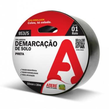 Imagem de Fita Demarcacao Solo 853I/S 50Mmx15M Preto Adere
