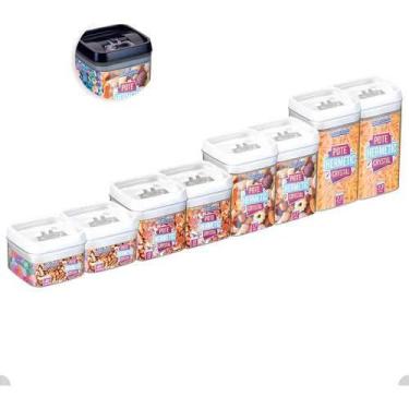 Imagem de Kit Com 8 Potes Herméticos De Acrílico Com Trava Tamanhos Variados - I