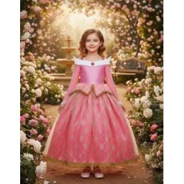 Imagem de Vestido Fantasia Bela Adormecida Infantil Princesa Aurora - Baby Plush