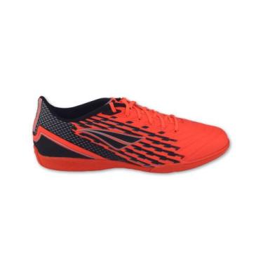 Imagem de Tênis Chuteira masc futsal Penalty Bravo Y-2 124277, 39, Laranja, Pret