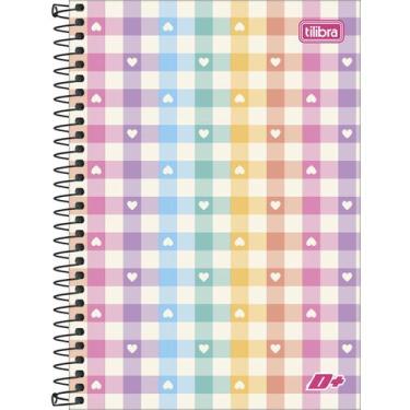 Imagem de Caderno Escolar Espiral Capa Dura 1/4 D+ 96 Folhas -TILIBRA, XADREZ
