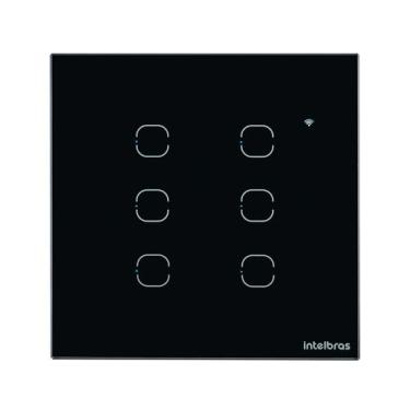 Imagem de Interruptor Smart Wi-fi Touch 6 Teclas Preto Ews 1006 4850027 - INTELB