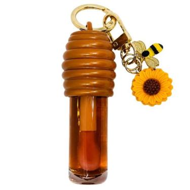 Imagem de Lip Gloss Mel Hidratante Honey Com Chaveiro Pingente Abelha - Sarahs B