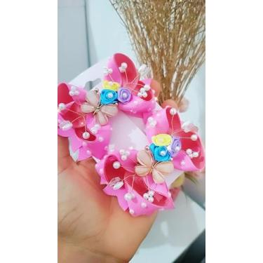 Imagem de Parzinho luxo - Laço cor de fitas, Rosa
