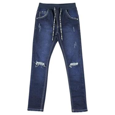 Imagem de Calça Look Jeans Legging Jeans - UNICA - 6, 6, Azul