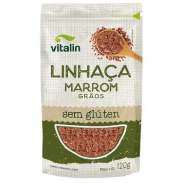 Imagem de Linhaça Marrom Sem Glúten Vitalin 120g