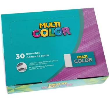 Imagem de Borracha Branca Simples Capa Papel Faber Multicolor 30 Und - Faber-Cas