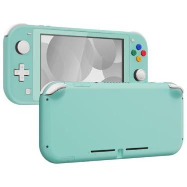 Imagem de eXtremeRate Carcaça de Substituição DIY Verde Nebuloso para Nintendo S