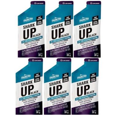 Imagem de Kit 6 Sache Shark-up Açai C Banana em Gel Energia e Foco 30g Shark Pro