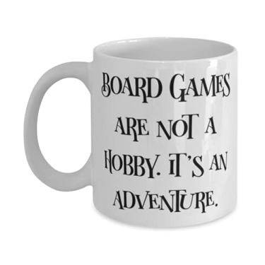 Imagem de Jogos de Tabuleiro não são um Hobby. It's an Adventure. Caneca de 325 ml, presente de jogos de tabuleiro, lindo copo para amigos