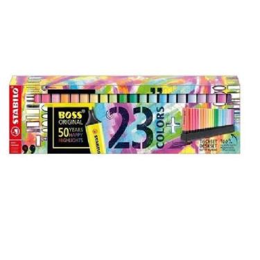 Imagem de Caneta Marca Texto Stabilo Boss - 23 Cores (Neon + Pastel)