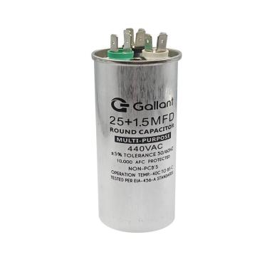 Imagem de Capacitor CBB65 Gallant 25+1,5mf +-5% 440 VAC GCP25D01A-IX400