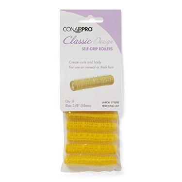 Imagem de Conair Professional Yellow 3/8 Inch Classic Style Self Grip Rollers 8 Pack