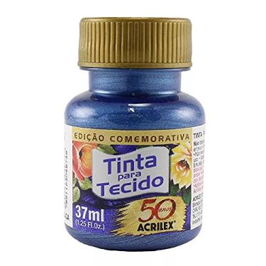 Imagem de Tinta para Tecido Metálica Acrilex 37 ml Azul Metálico - 559