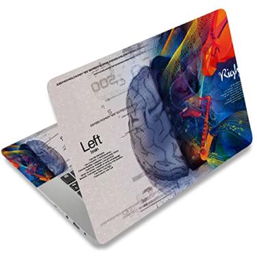 Imagem de icolor Adesivo decalque para laptop 12 13 13,3 14 15 15,4 15,4 15,6 polegadas personalizado universal notebook vinil skin adesivos capa arte decalque protetor de computador (Cérebro esquerdo-direito)
