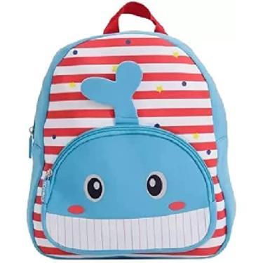 Imagem de Mochila Bolsa Infantil Crianças Animais Bebês Respirável, IBMKIDS (Baleia)