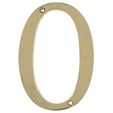 Imagem de Distinctions da Hillman 843150 10 cm de latão polido com montagem embutida número 0