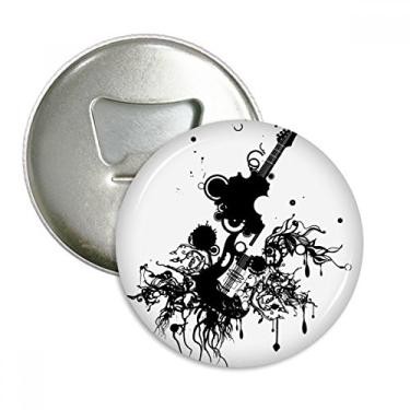 Imagem de Instrumentos musicais de violão, abridor de garrafas, emblema multifuncional