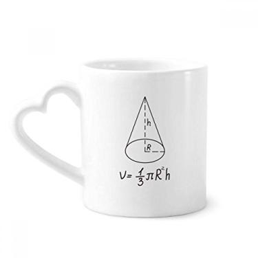 Imagem de Caneca de volume circular de cone Math Kowledge Caneca de café cerâmica copo de coração de vidro