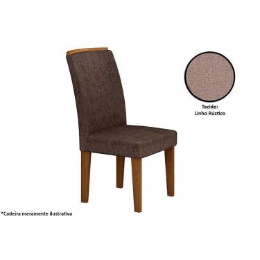 Imagem de Kit 4 Cadeiras Sala Jantar Lunara  Un Imbuia/Rústico - Rufato
