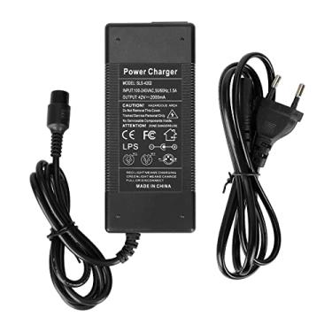 Imagem de Chusui Adaptador de carregadores de scooter de equilíbrio elétrico 42V 2A 3 pinos em linha para bateria de lítio 36V