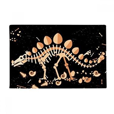 Imagem de DIYthinker Tapete antiderrapante de grama de dinossauro, estegossauro, tapete para porta de banheiro