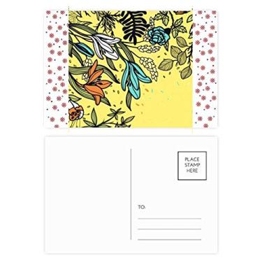 Imagem de Cartão postal para celebração de flores de lírio de arte moderna desenhando plantas de Natal com flores de Natal