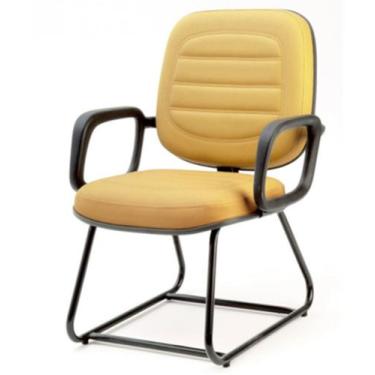 Imagem de Cadeira Diretor C Braço Suporta Até 150 Kg Linha Plus Size Amarelo - D