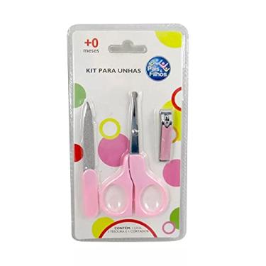 Imagem de Tesoura E Lixa Unhas - Rosa