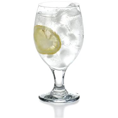 Imagem de Red Co. Belluno Copos clássicos transparentes para água, suco, licor - Taças de vinho - Conjunto de 6 (382 g)