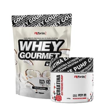 Imagem de Whey Protein Gourmet Refil 907g + Creatina Extreme Pump Elite Series 150g - FN Forbis Nutrition (Iogurte de Coco)