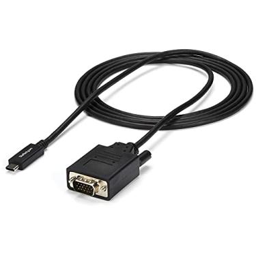 Imagem de StarTech. Cabo com 2 m USB C para VGA – 1920 x 1200/1080p USB Tipo C para VGA – Compatível com Thunderbolt 3 – Monitor/projetor de laptop para VGA – DP Alt Mode HBR2 (CDP2VGAMM2MB)