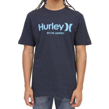 Imagem de Camiseta Hurley Silk Rio Janeiro Masculina Azul Marinho