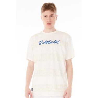 Imagem de Camiseta Ecko Plus Size Estampada Off White