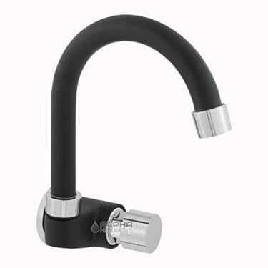 Imagem de Torneira Automática Banheiro Parede Lavatório Black Edition