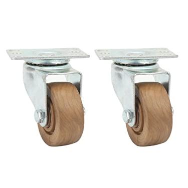 Imagem de Rodízio de Carrinho Rodízio de Cadeira de 2 Unidades Substituição de Roda de Rodízio de Nylon Rodízio Flexível Rodízio de Alta Temperatura Rodízio de Carrinho para Móveis de