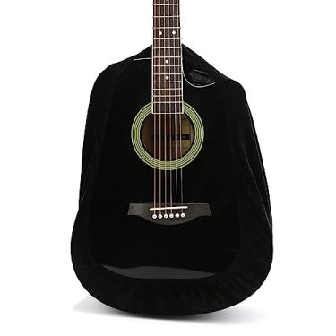 Imagem de Bolsa de violão, acessório de guitarra, capa protetora para guitarra preta, capa protetora portátil macia para guitarras acústicas clássicas recortadas