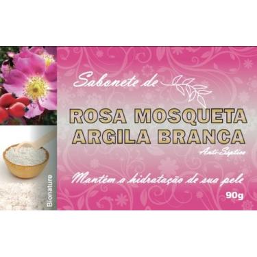 Imagem de Sabonete De Rosa Mosqueta Com Argila Branca 12 Unidades - Bionature