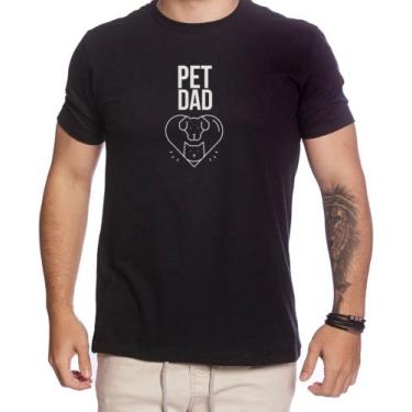 Imagem de Camiseta Masculina Pai De Pet Gato/Cachorro Dad Cat Dog Dia Dos Pais -