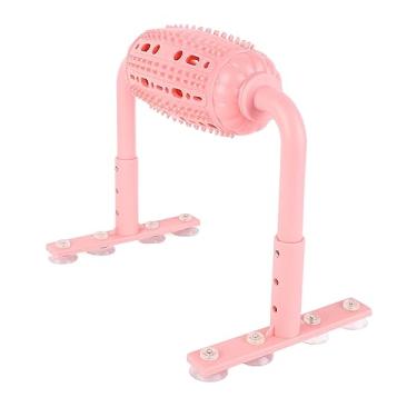 Imagem de TOPINCN Rolo de quebra-cabeça dispensador de animais de estimação, brinquedo de moagem de dentes interativo para gatos e cães (rosa)