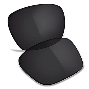 Imagem de TRUSHELL Lentes de reposição polarizadas para OAKLEY Sylas OO9448 Óculos de sol preto escuro - Polarizado