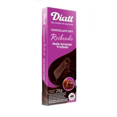 Imagem de CHOCOLATE DIATT MEIO AMARGO TRUFADO DIATT UNIDADE DE 25G