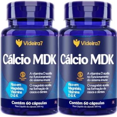 Imagem de Videira7, KIT CALCIO MDK MAGNÉSIO VITAMINA D VITAMINA K 2 X 60 CÁPSULAS - VIDEIRA 7