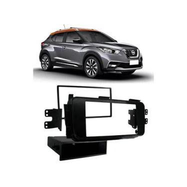 Imagem de Moldura Painel Dvd Nissan Kicks Black Piano - Autoplast
